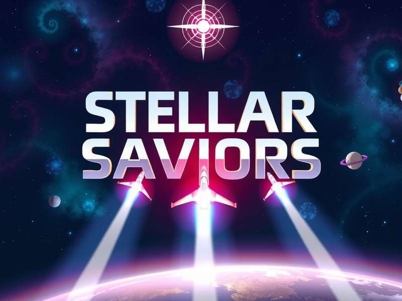 Stellar Saviors Space Game Banner
